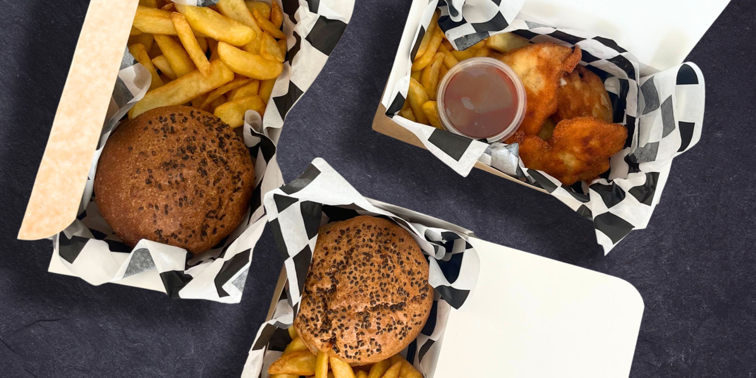 boxy Bydgoszcz burger wrap nuggetsy